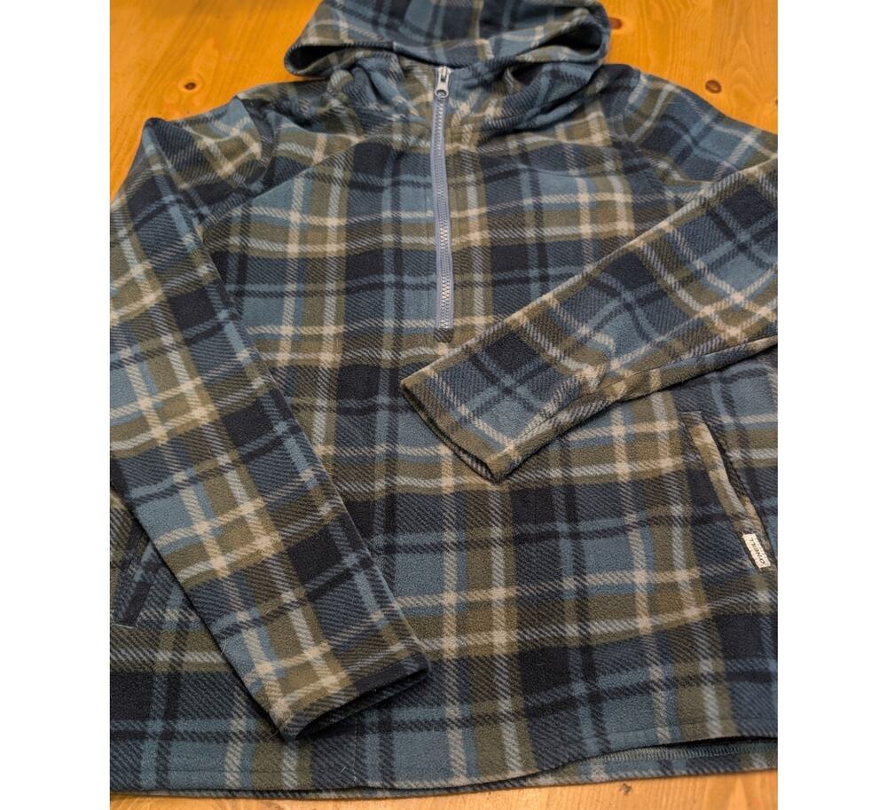 O'Neill 1/2 Zip Fleece Hooded Pull over, Women's Small, Blue, Green, LN